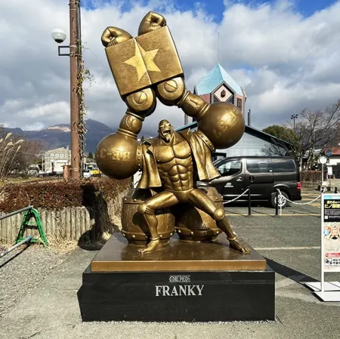 「フランキー像」ONE PIECE 熊本復興プロジェクト