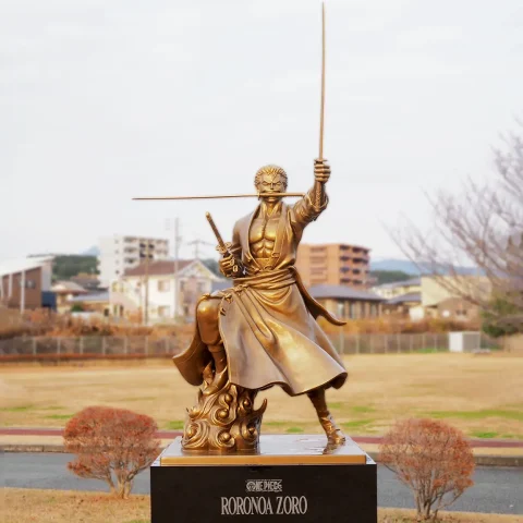 「ロロノア・ゾロ像」ONE PIECE 熊本復興プロジェクト