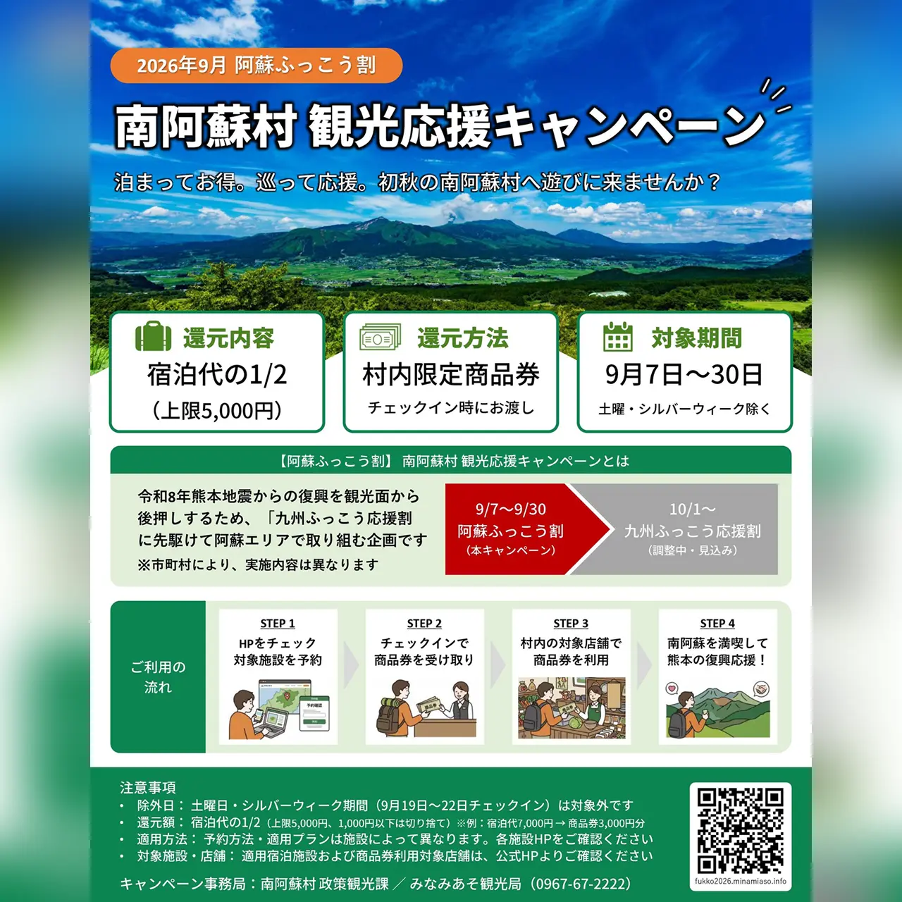 南阿蘇村 観光応援キャンペーン